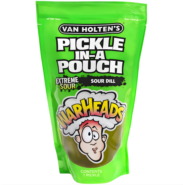 VAN HOLTEN'S - Warheads Pickle-in-a-Pouch 242g